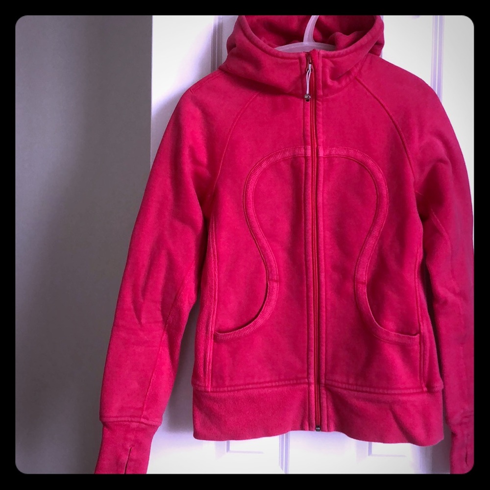 Lululemon Scuba Hoodie watermelon pink sz 6